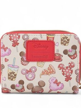 Loungefly Disney Mickey Mouse & Minnie
Mouse Treats Mini Zipper Wallet